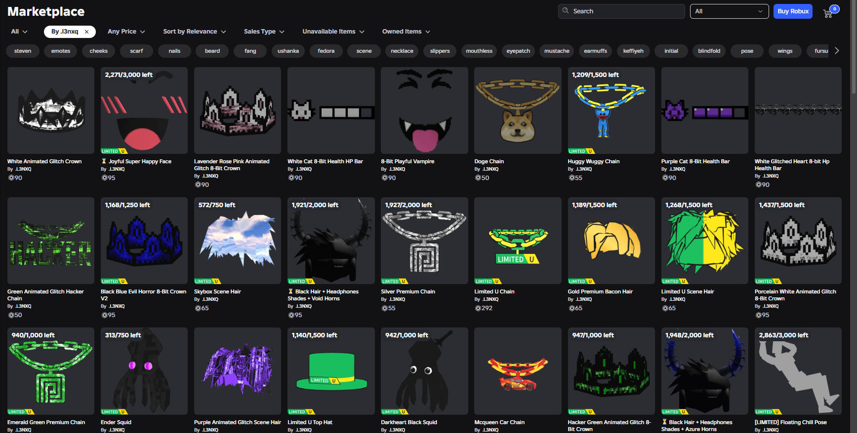 .L3NXQ UGC Modeler (Thousands of models)